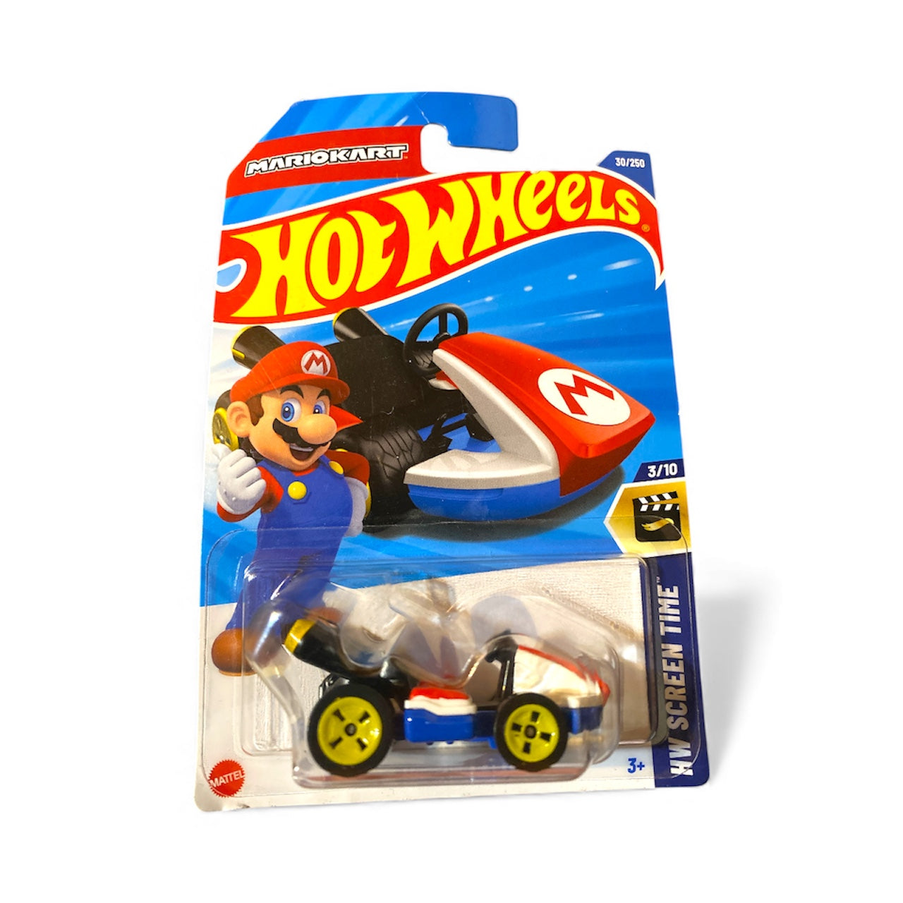Hot Wheels Mario Kart – Standard Kart – 3/10 – 30/250 – HW Screen Time (Card Wear)