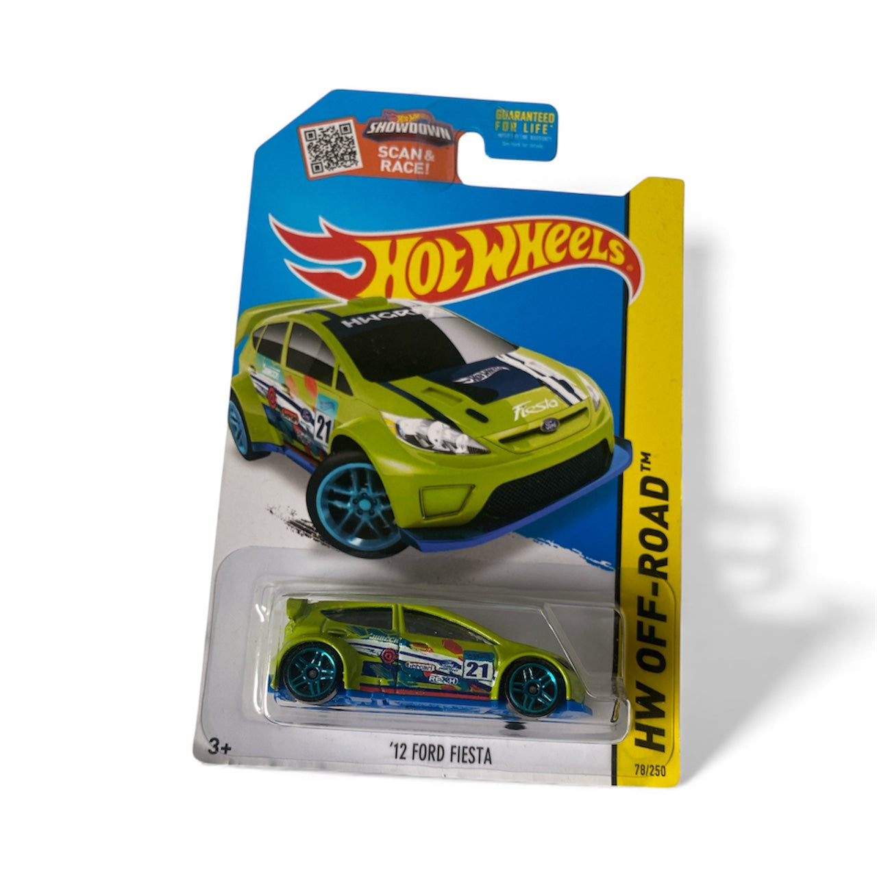 Hot Wheels – ’12 Ford Fiesta – HW Off-Road / Road Rally – 78/250 – Mint on Card (2015)