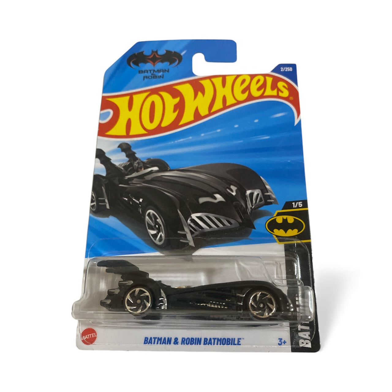 Hot Wheels – Batman & Robin Batmobile – Batman 1/5 – 2/250 – 2025 – Mint on Card