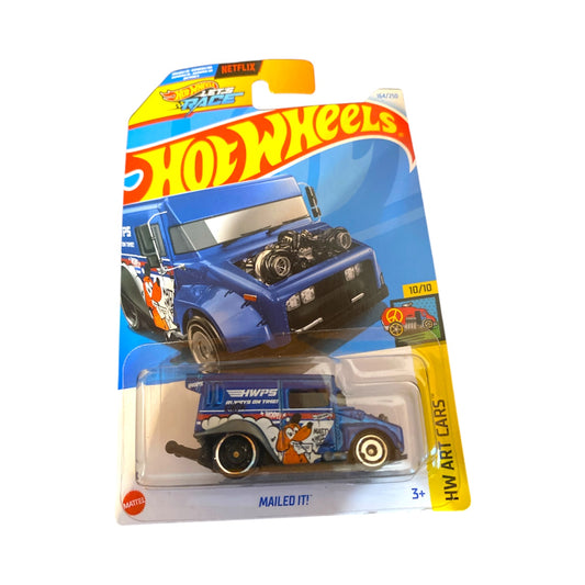 Hot Wheels "Mailed It!" – HW Art Cars – 10/10 – #164/250 – Mint Card
