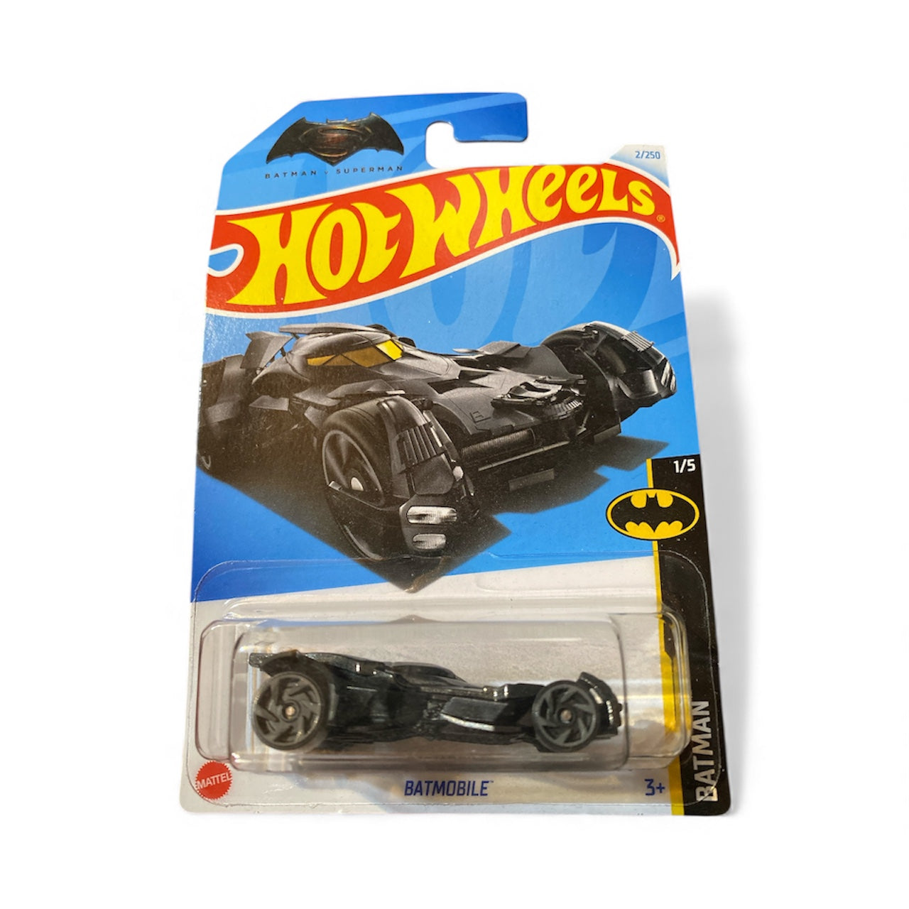 Hot Wheels Batmobile – Batman 1/5 – Grey Rim Variant – 2/250