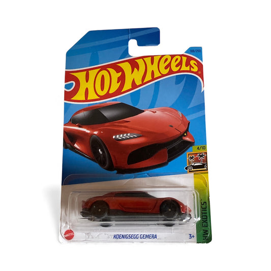Hot Wheels Koenigsegg Gemera – HW Exotics 4/10 – #188/250 – Card Slightly Bent