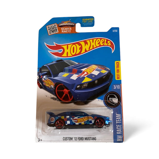 Hot Wheels Custom ’12 Ford Mustang – HW Race Team 3/10 – #3/250 – Mint on Card