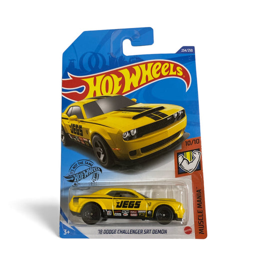 Hot Wheels ’18 Dodge Challenger SRT Demon – Muscle Mania 10/10 – Mint Card