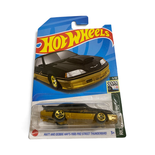 Hot Wheels – Matt & Debbie Hays ’88 Pro Street Thunderbird – Retro Racers 5/10 – 56/250 – Mint on Card